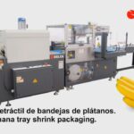 Envasado de bandejas de plátanos