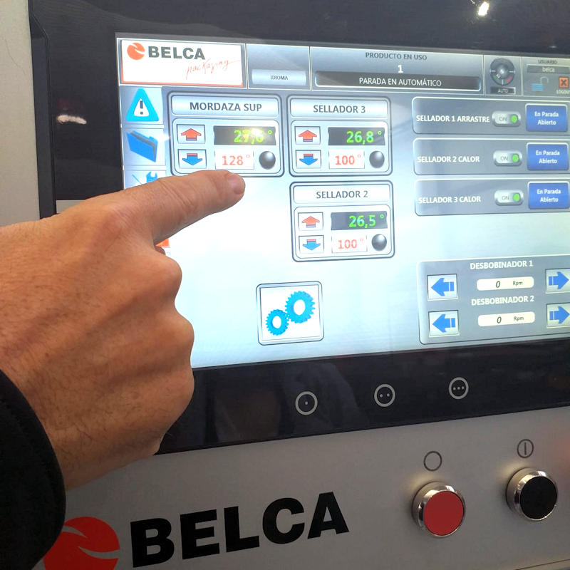 Panel de mandos táctil