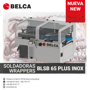 BLSB 65 PLUS INOX. Envoltura retractil para ambientes húmedos y salas de envasado exigentes.
